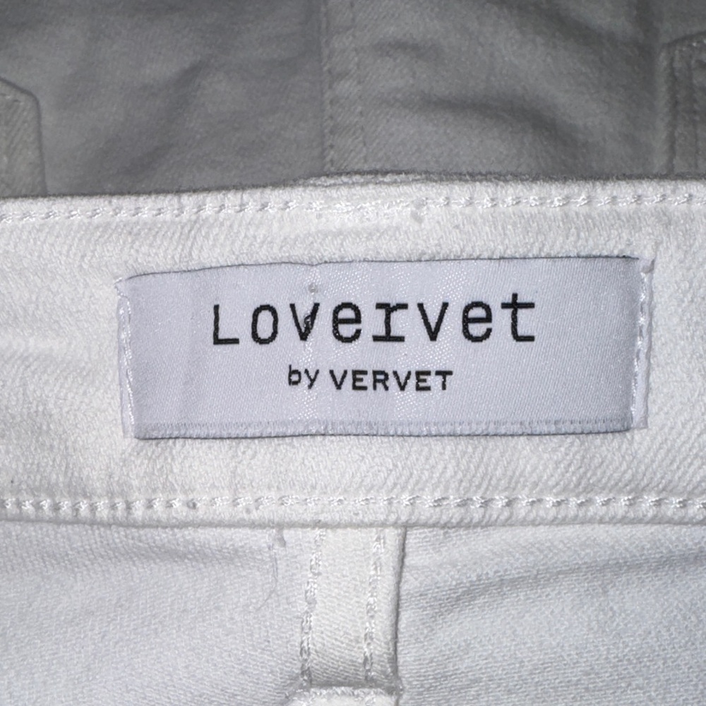 Lovervet Women's White Frayed Denim Shorts - Picture 3 of 8